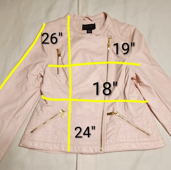 Wet Seal Faux Leather Y2K Moto Jacket Pink X Large - Picture 13 of 13